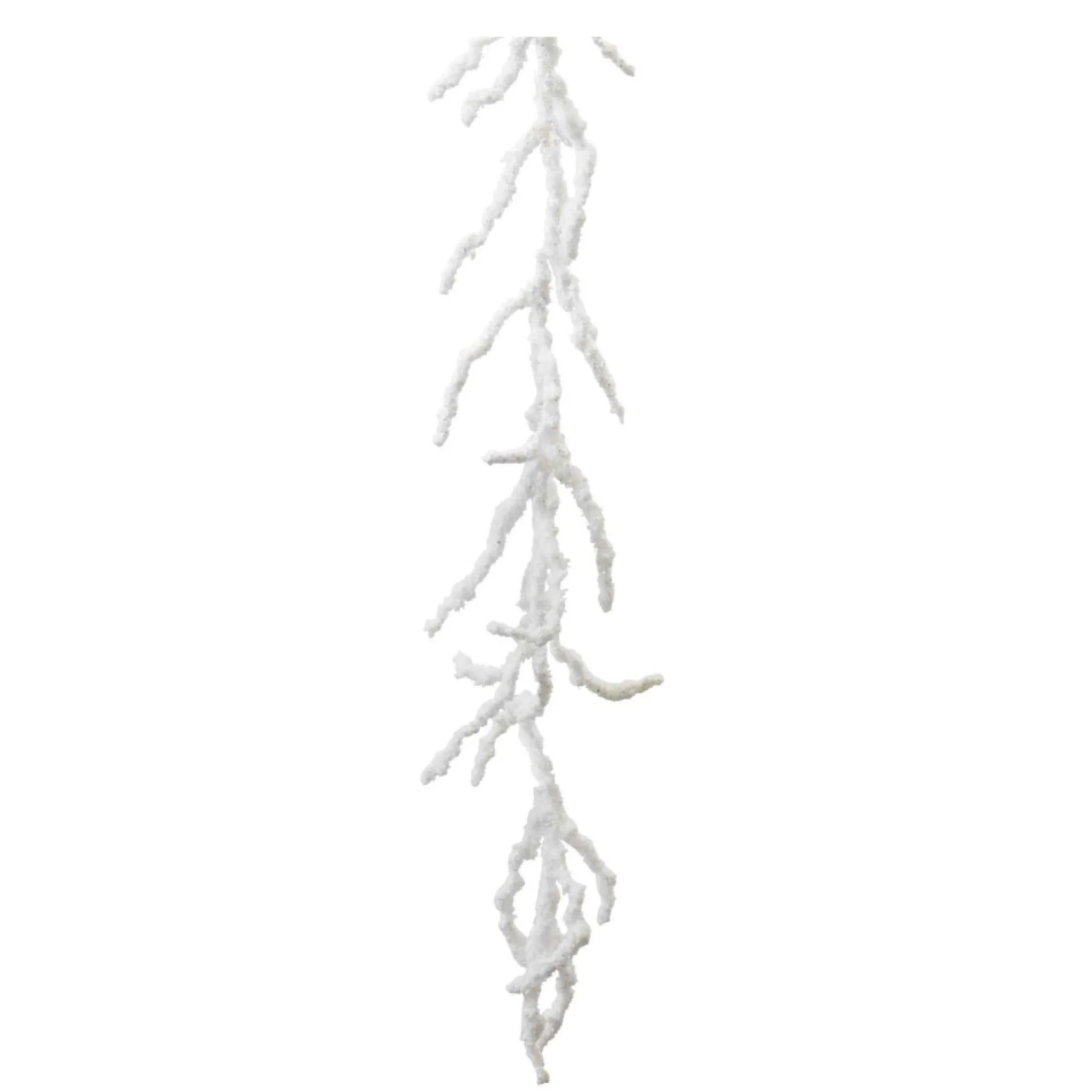 Set Of 2 Frosted Twig Artificial Christmas Garlands 5' X 9"