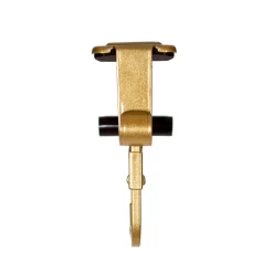 Set Of 2 Gold Mantle Garland And Stocking Hanger 6.5"