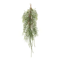 Set Of 2 Green Foliage Twig Artificial Christmas Swags 39"