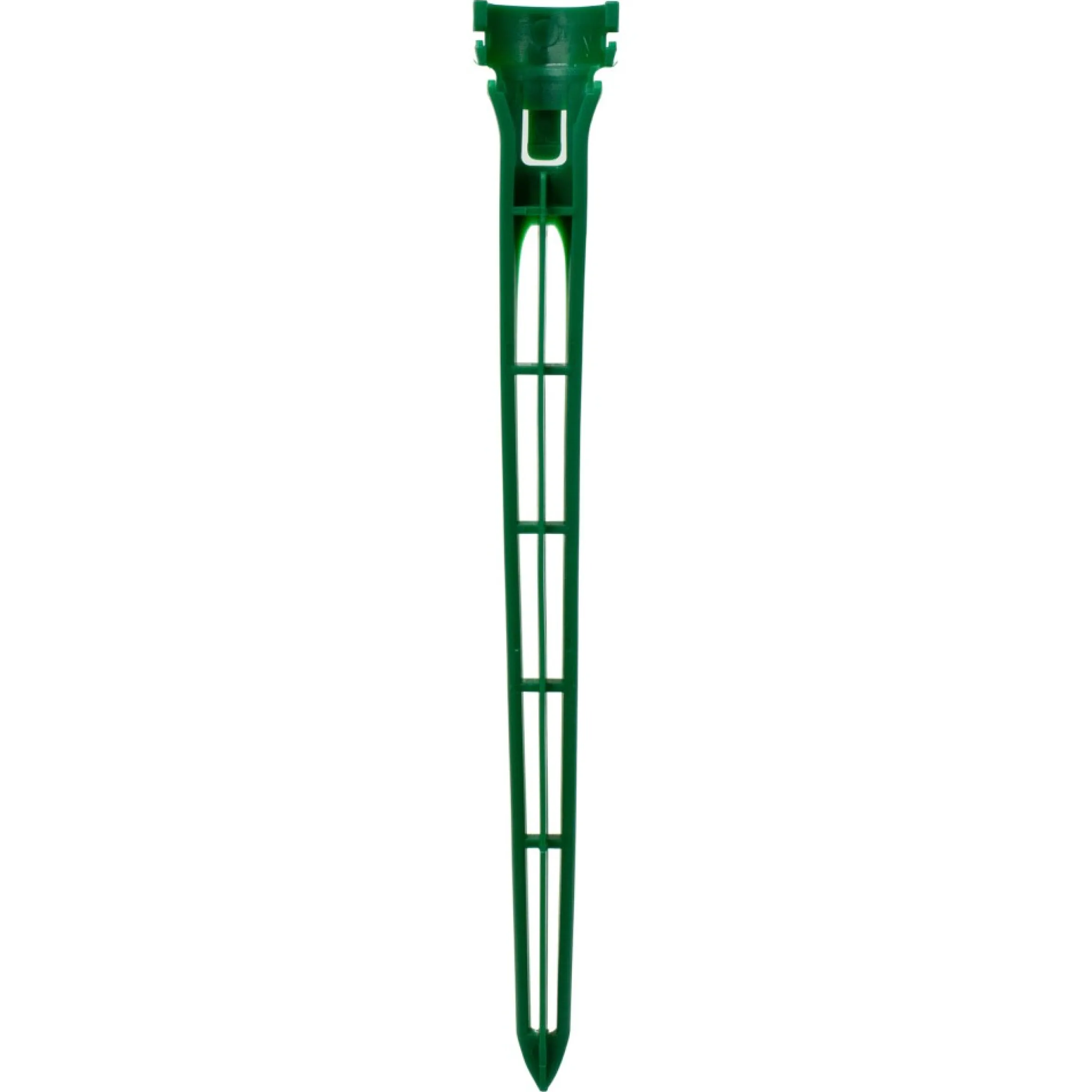 Set Of 20 Green 2-In-1 Christmas Decorations Tie Down And Light Stakes - 7.5 Inch