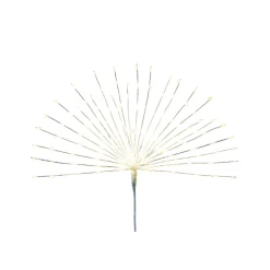 Set Of 2 Lighted Led Contemporary Starburst Christmas Tree Topper - White Lights 23.5"