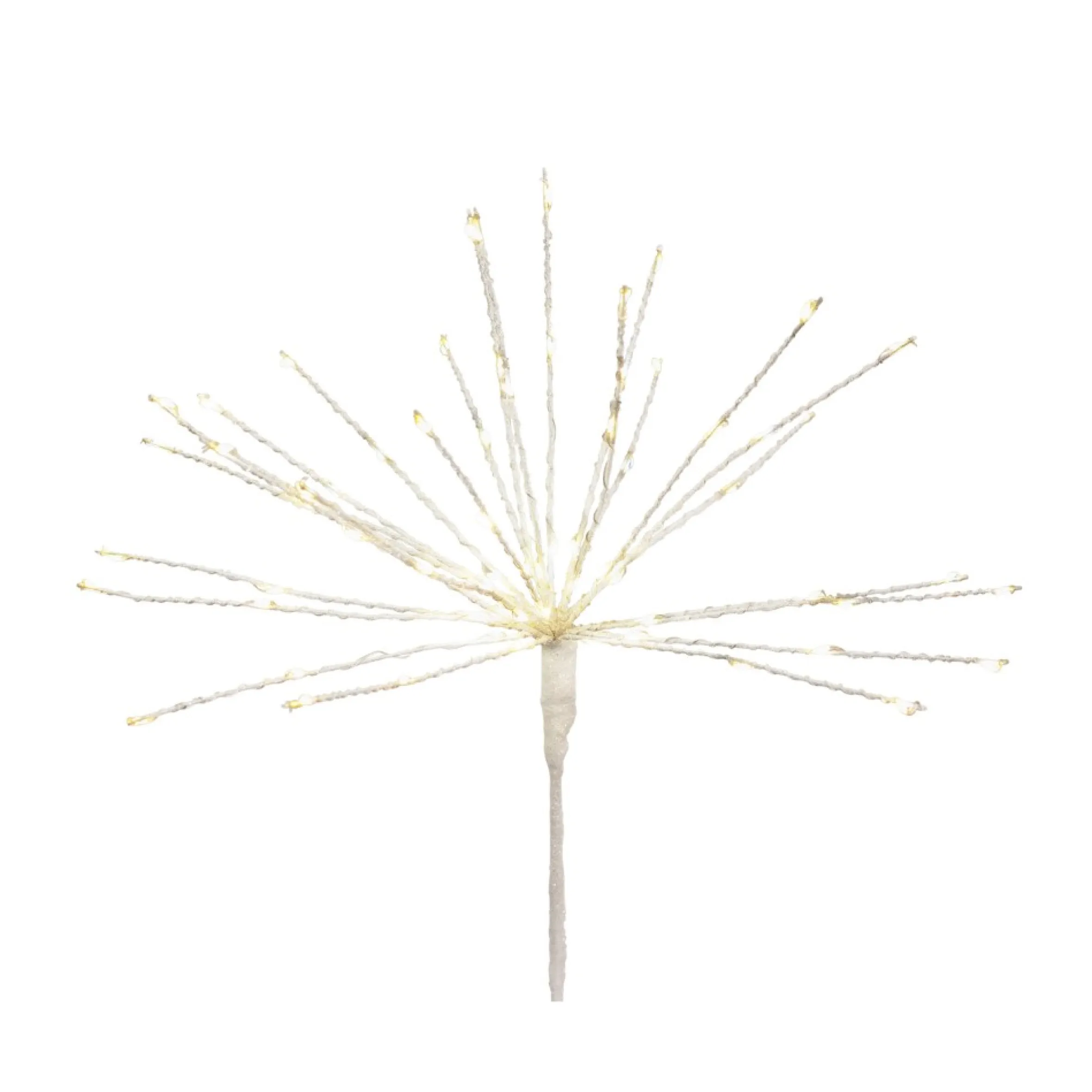 Set Of 2 Lighted Led Starburst Christmas Tree Topper - White Lights