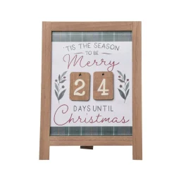 Set Of 13 Merry Christmas Countdown Framed Wall Decorations 15.75"