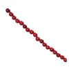 Set Of 2 Red Cranberry String Christmas Garlands 6' X 0.5"
