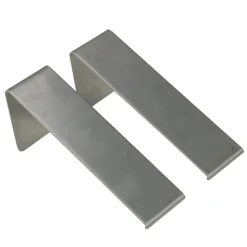 Set Of 2 Silver Outdoor Wreath Siding Hooks 4.25"