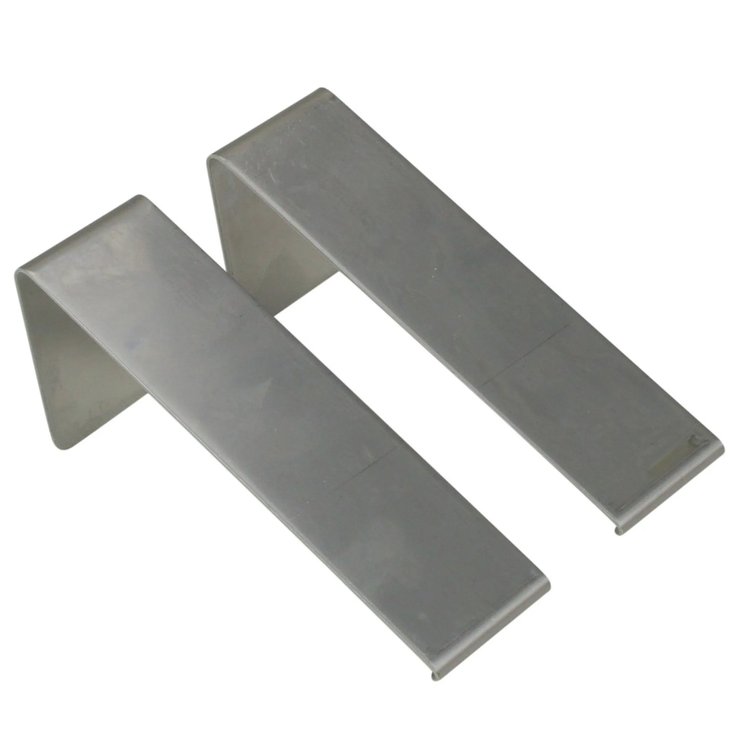 Set Of 2 Silver Outdoor Wreath Siding Hooks 4.25"