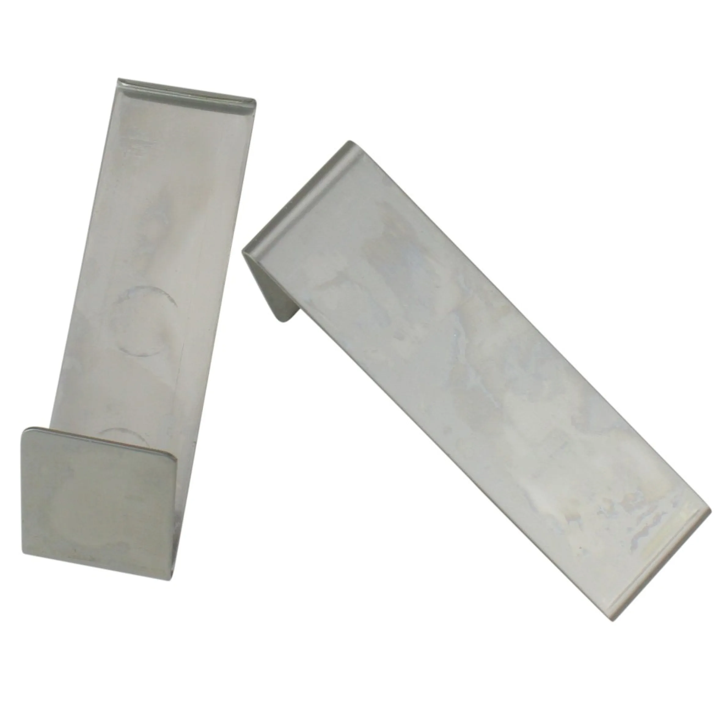Set Of 2 Silver Outdoor Wreath Siding Hooks 4.25"