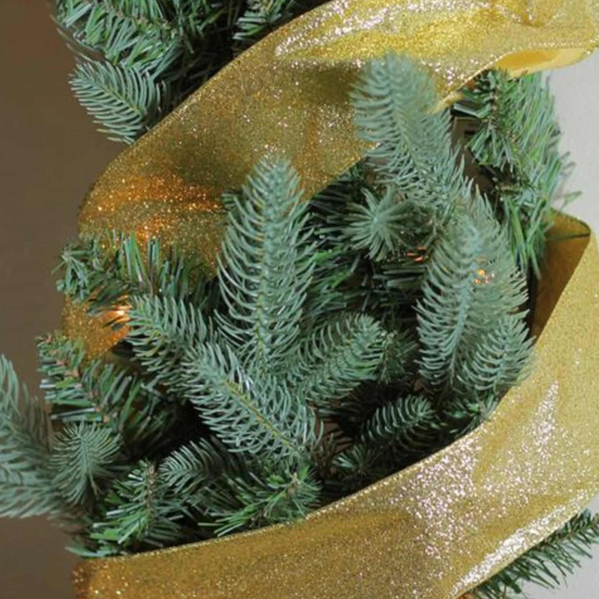 Shimmering Metallic Gold Ribbed Wired Craft Ribbon 2.5" X 10 Yards