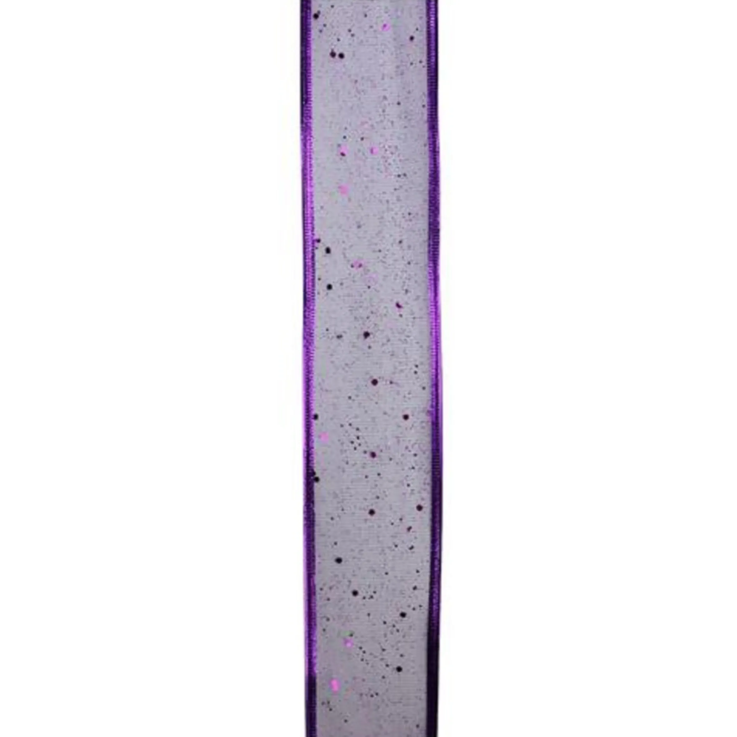 Shimmering Purple Wired Christmas Craft Ribbon 2.5" X 10 Yards