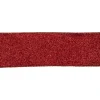 Shimmering Red Solid Christmas Wired Craft Ribbon 2.5" X 16 Yards