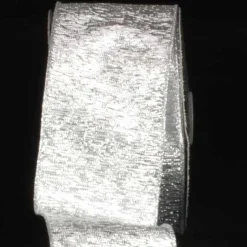 Shimmering Silver Wired Craft Ribbon 3" X 20 Yards
