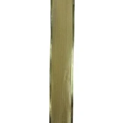 Shimmery Gold Horizontal Striped Christmas Wired Craft Ribbon 2.5" X 10 Yards