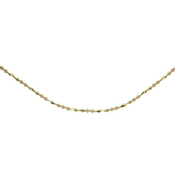 9' Shiny And Matte Gold Beaded Christmas Garland, Unlit