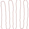 15' Shiny Crimson Red Beaded Christmas Garland - Unlit
