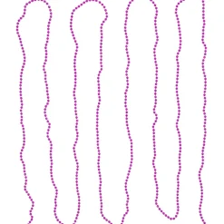 15' Shiny Pink Beaded Christmas Garland, Unlit