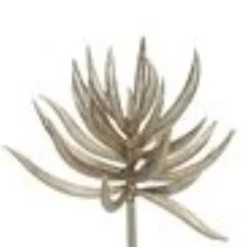 9.5" Silver And Brown Glittered Aeonium Artificial Christmas Spray