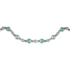 6' Silver And Seafoam Green 3-Finish Shatterproof Ball Christmas Garland