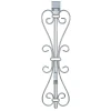 19.5" Silver Decorative Adjustable Wreath Hanger
