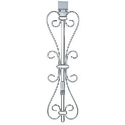 19.5" Silver Decorative Adjustable Wreath Hanger
