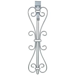 19.5" Silver Decorative Adjustable Wreath Hanger