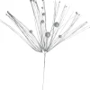 43" Silver Glittered Long Christmas Pick Decoration