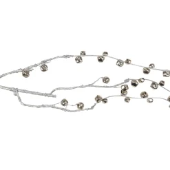 41" Silver Hanging Jingle Bell Artificial Christmas Spray