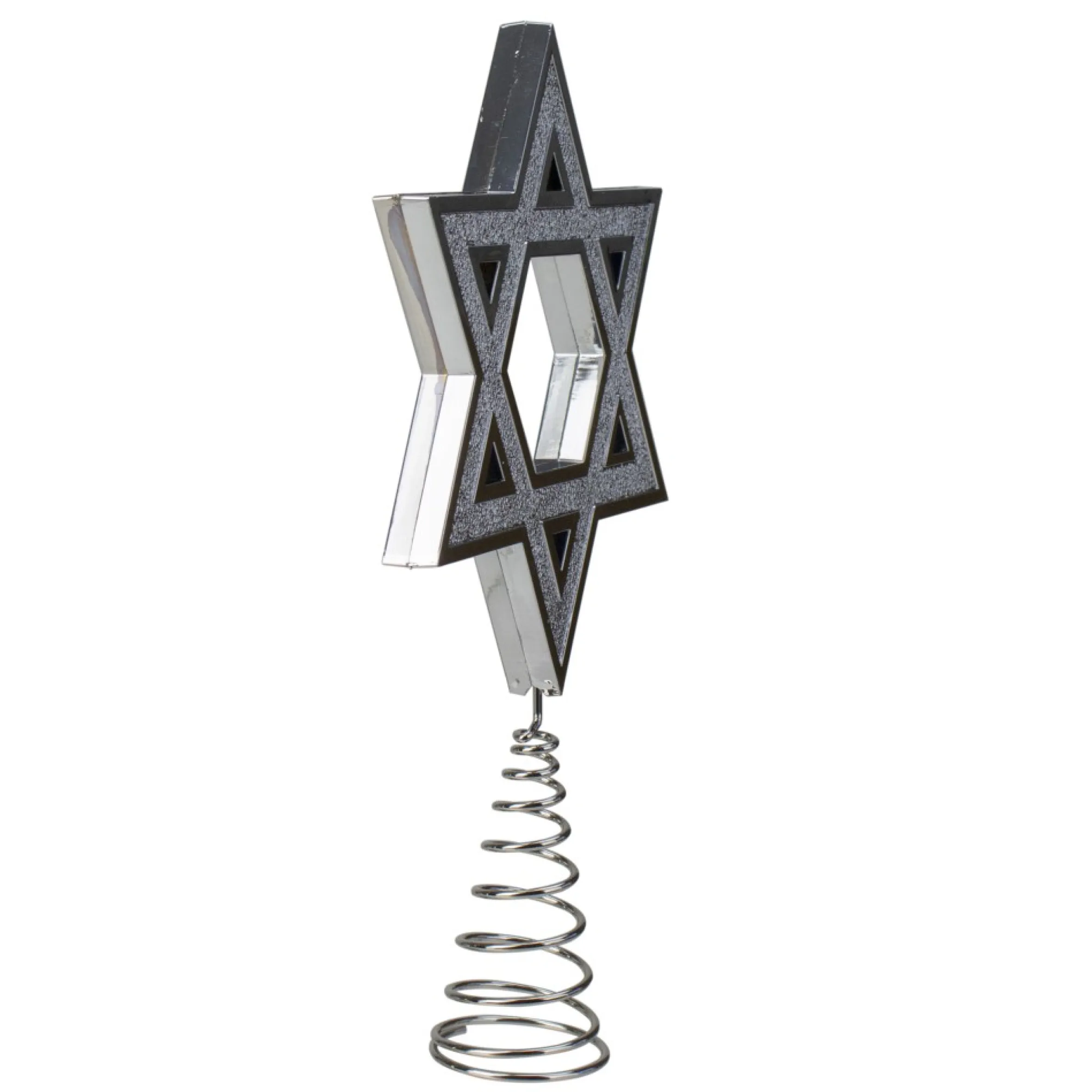 9.5" Silver Star Of David Hanukkah Holiday Tree Topper