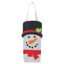 13.5" Snowman Pouch With Christmas Place Mats Set