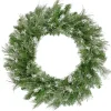Snow Mountain Pine Artificial Christmas Wreath - 24 Inch, Unlit
