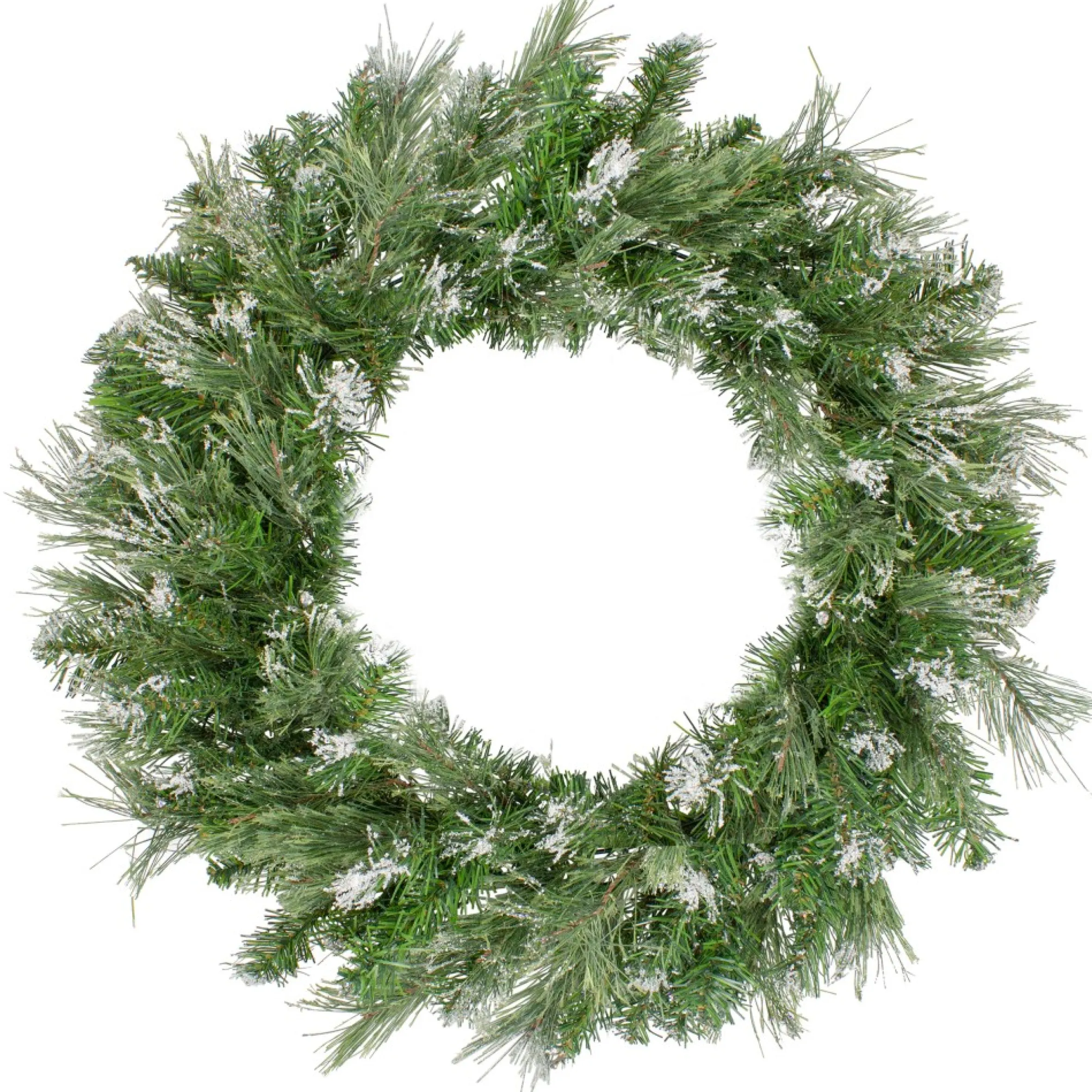 Snow Mountain Pine Artificial Christmas Wreath - 24 Inch, Unlit