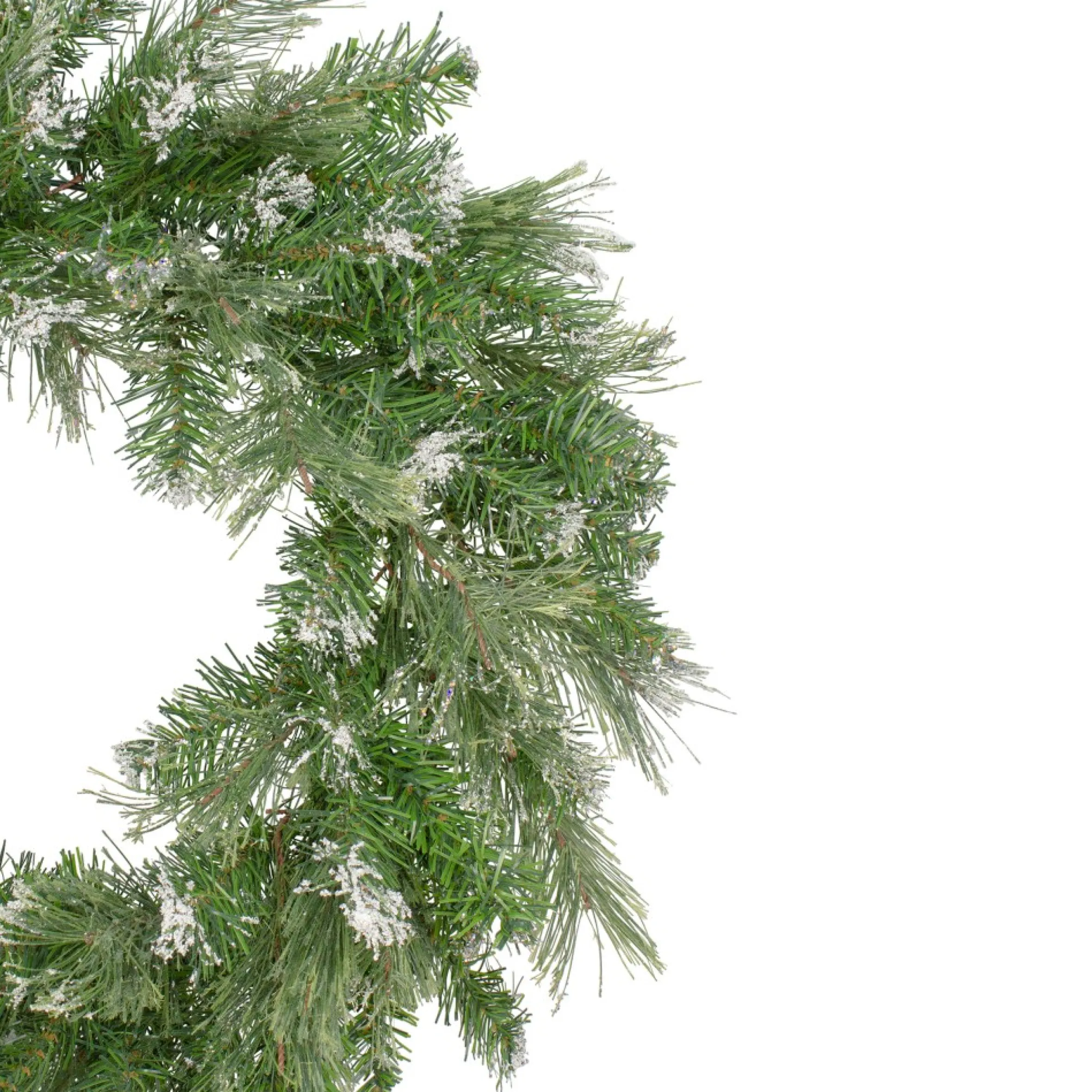 Snow Mountain Pine Artificial Christmas Wreath - 24 Inch, Unlit