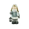 18" Snowy Woodlands Little Girl Holding Tea Light Lantern Christmas Figurine