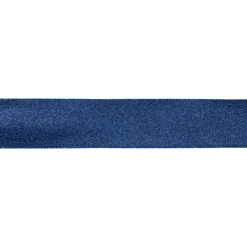 Sparkly Blue Solid Christmas Wired Craft Ribbon 2.5" X 16 Yards