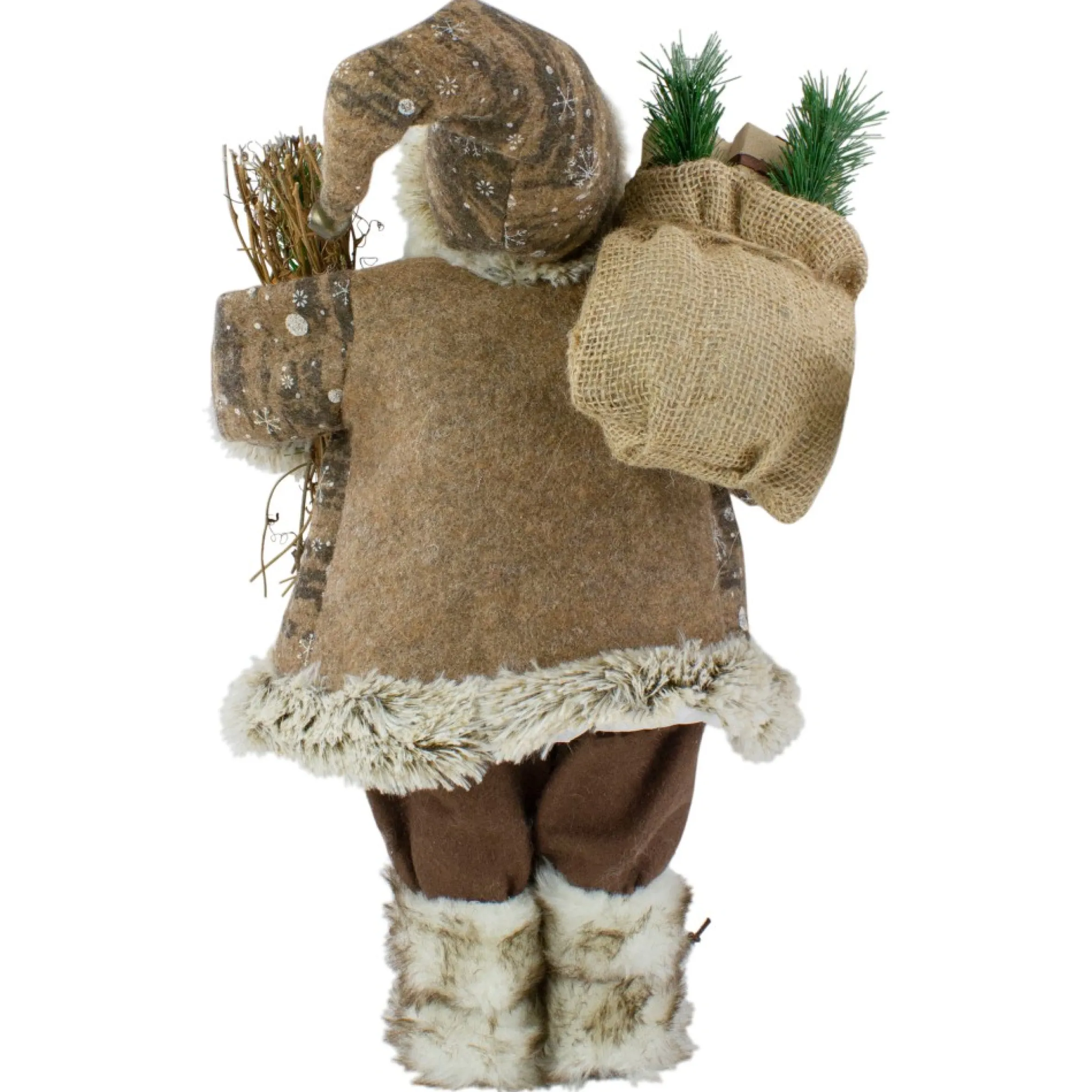 18" Standing Santa Christmas Figure With Presents
