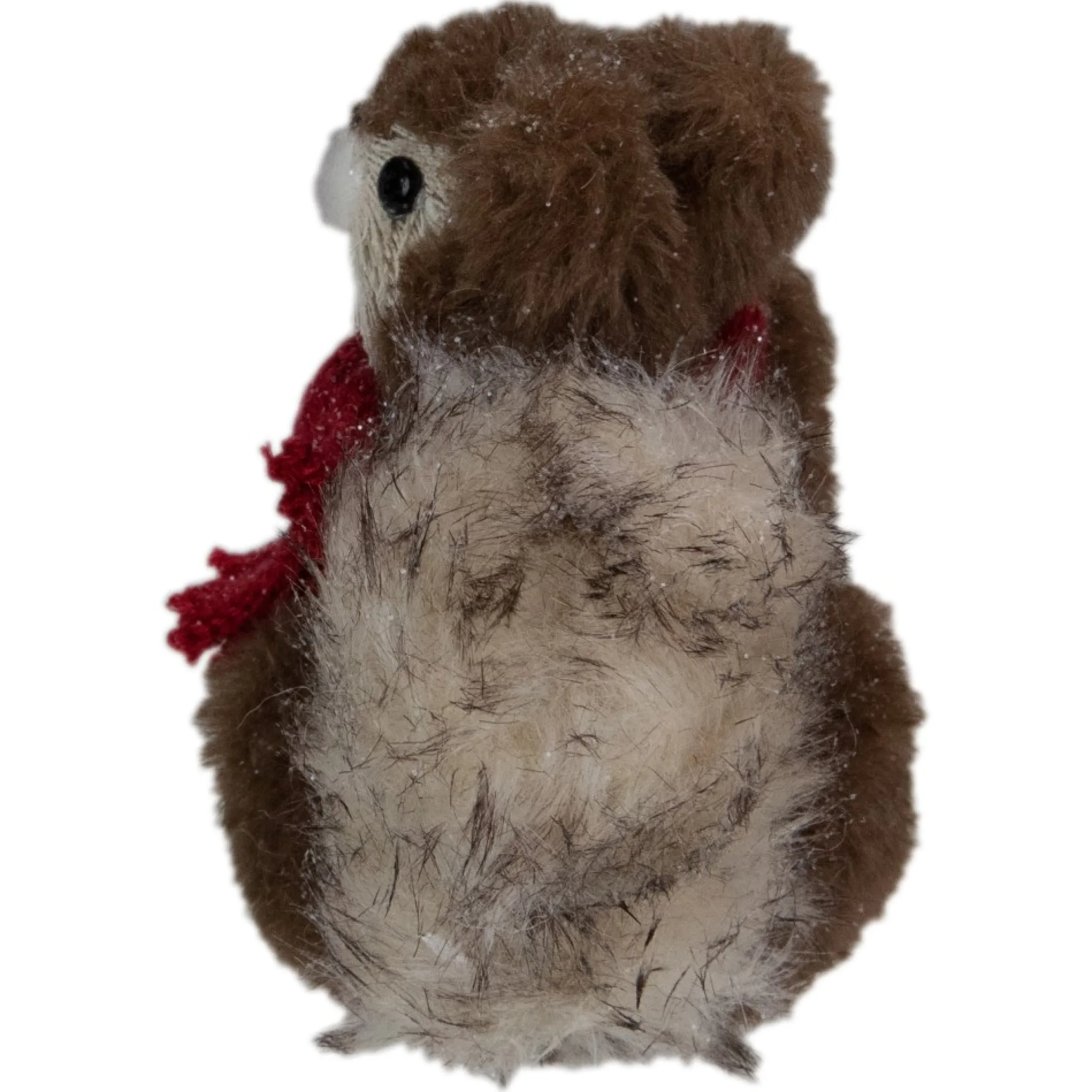 6" Standing Squirrel With Pinecone And Red Scarf Tabletop Christmas Figurine