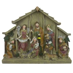 9.75" Tabletop Nativity Scene Christmas Figure Decoration
