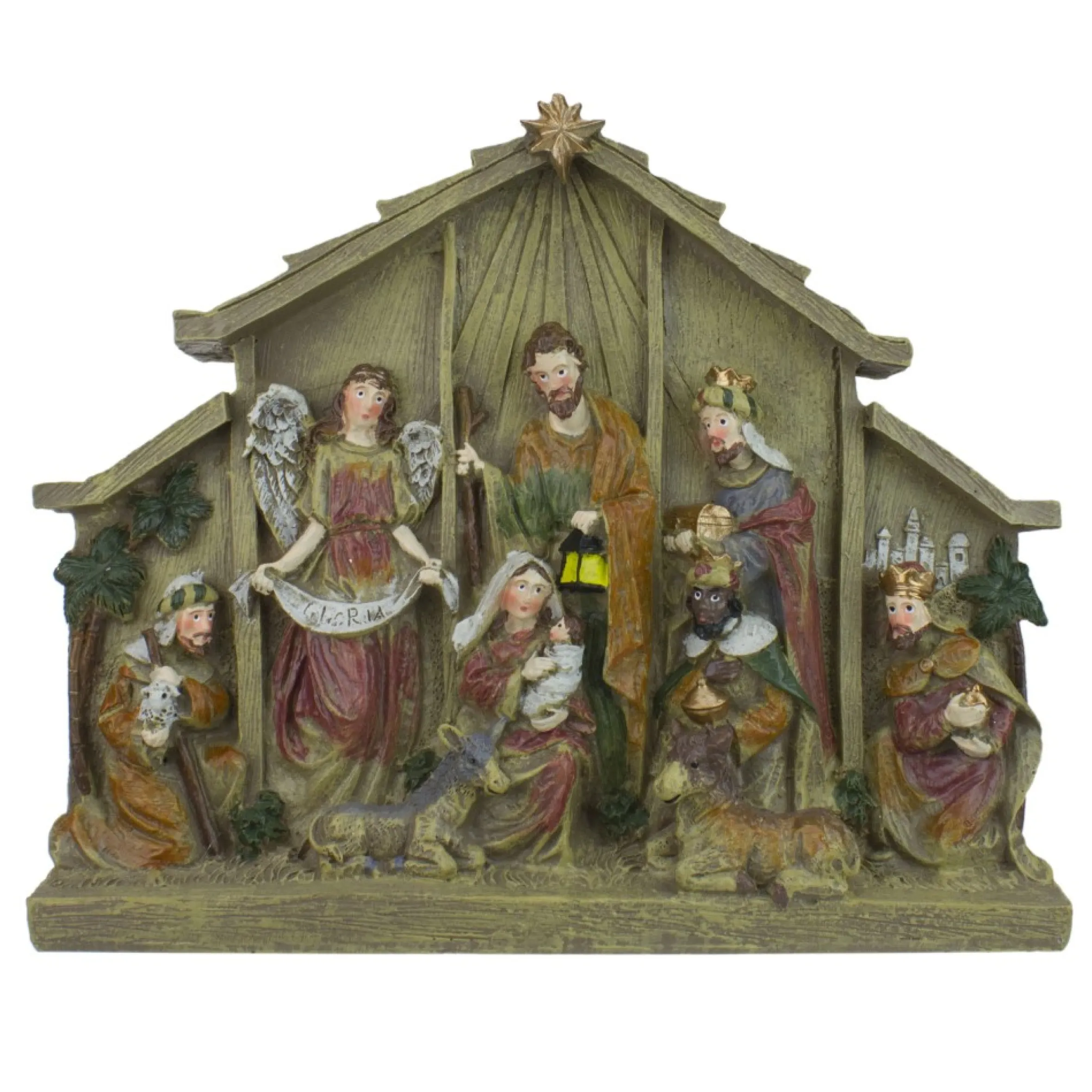 9.75" Tabletop Nativity Scene Christmas Figure Decoration