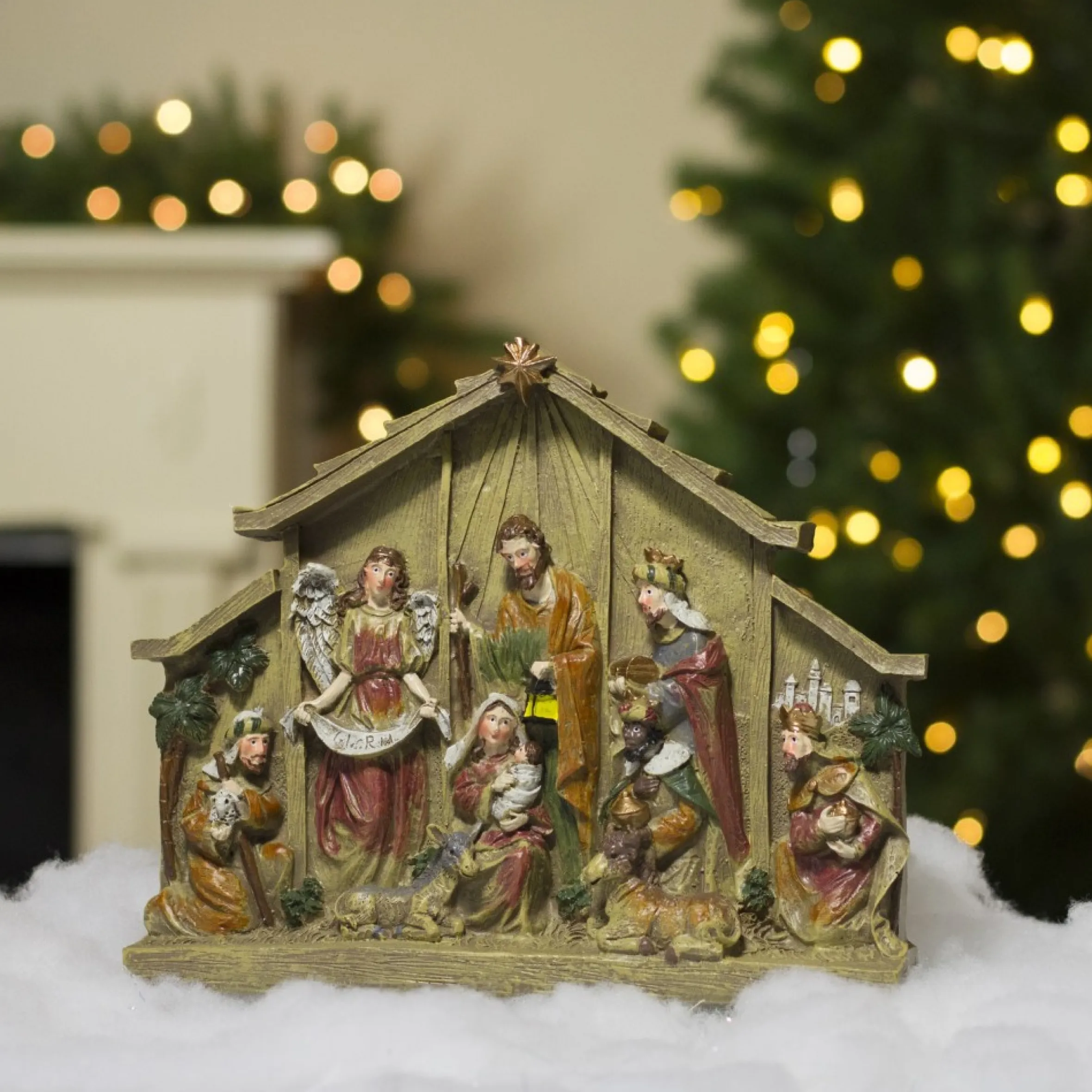 9.75" Tabletop Nativity Scene Christmas Figure Decoration