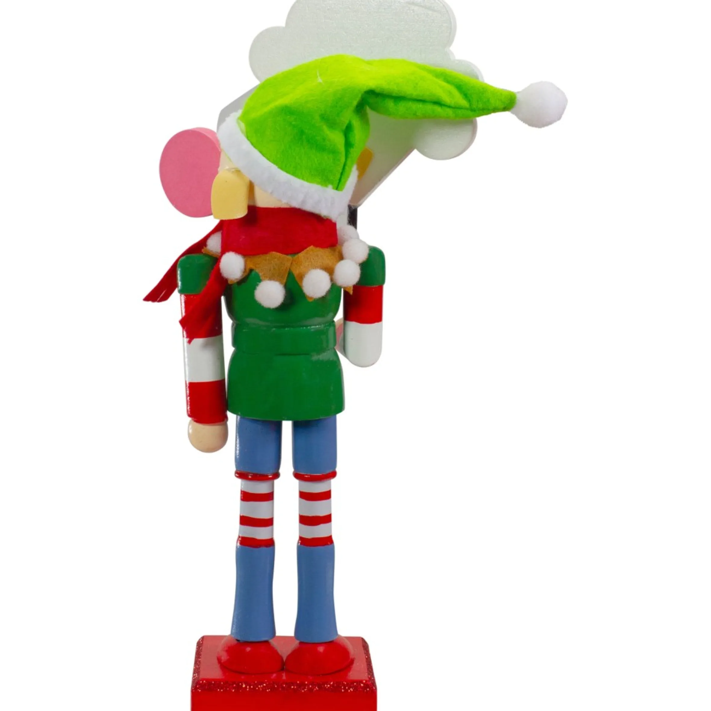 11" Tootsie Roll Charms Blow Pop Wooden Christmas Elf Figure
