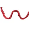 12' Traditional Red Christmas Tinsel Garland - Unlit