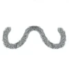 50' Traditional Shiny Silver 6 Ply Christmas Foil Tinsel Garland - Unlit