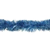 50' Traditional Shiny Sky Blue Foil Tinsel Garland - Unlit
