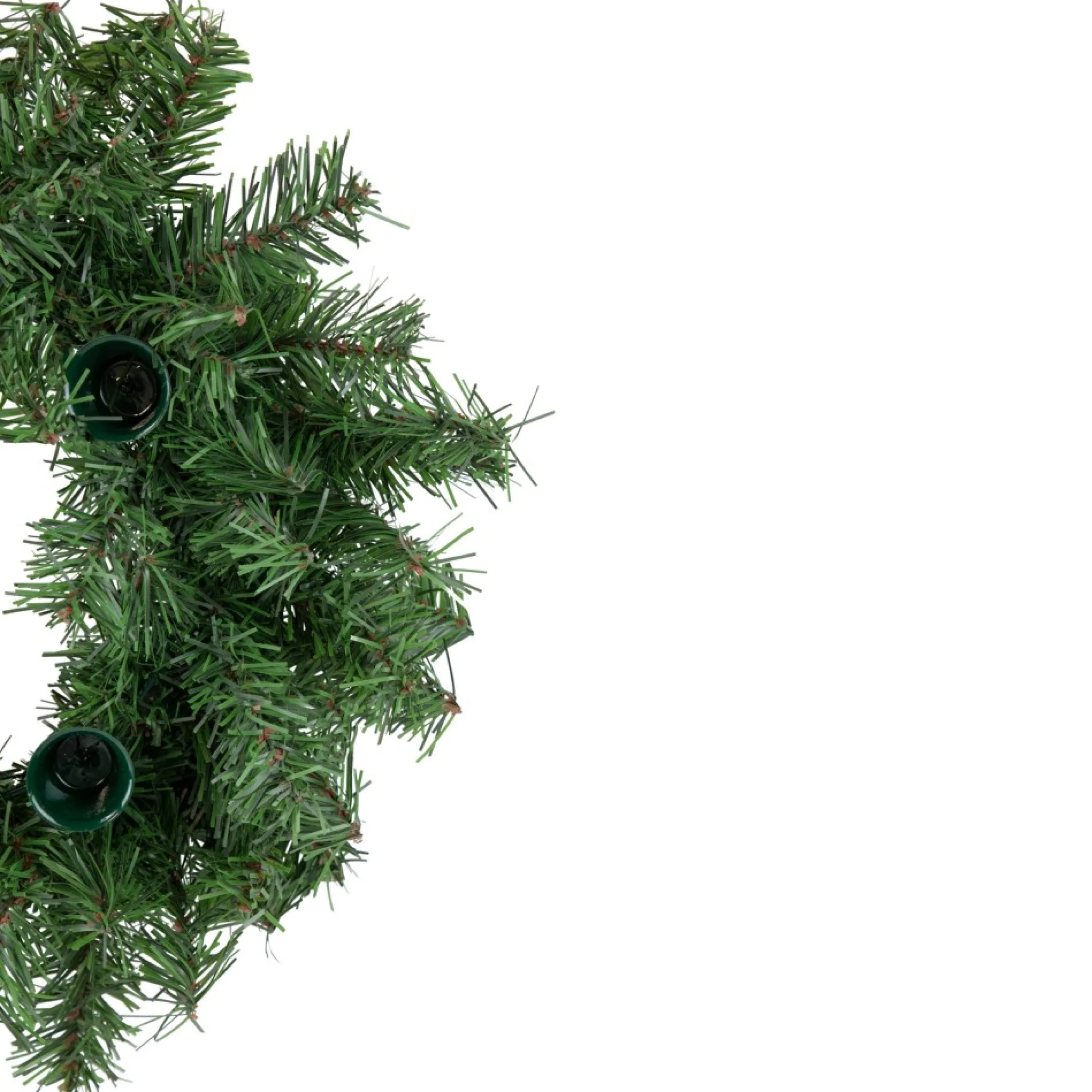 12" Two-Tone Pine Artificial Christmas Advent Candle Wreath