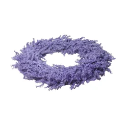 Vibrant Purple Spring Artificial Wisteria Inspired Flower Wreath - 26-Inch, Unlit