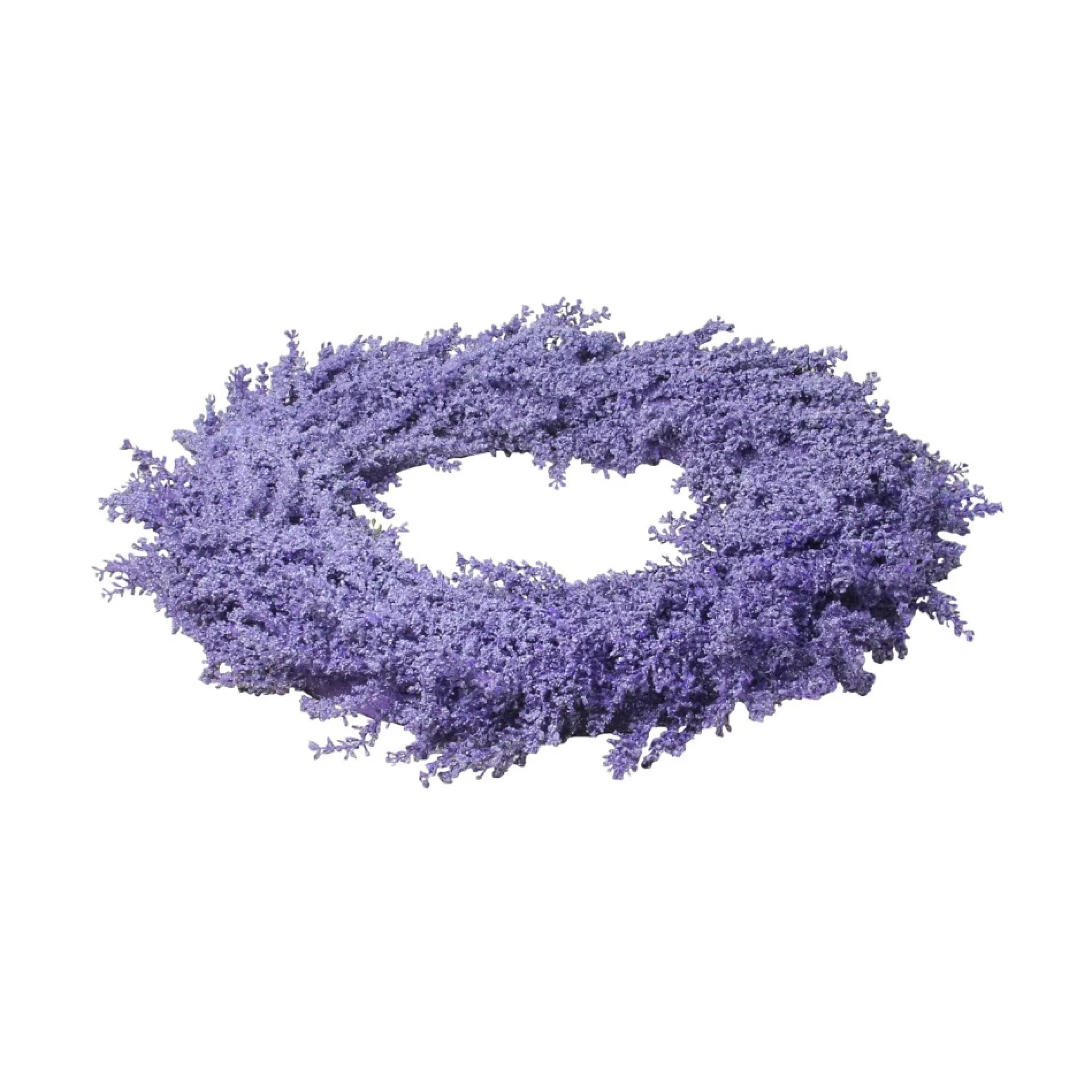 Vibrant Purple Spring Artificial Wisteria Inspired Flower Wreath - 26-Inch, Unlit