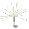 12" Warm White Led Lighted Firework Christmas Tree Topper