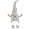 24.5" White And Beige Sparkling Serena Christmas Gnome