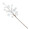 24" White And Brown Novelty Snowflake Spray