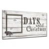 16" White And Gray "Days Until Christmas" Dry-Erase Advent Calendar