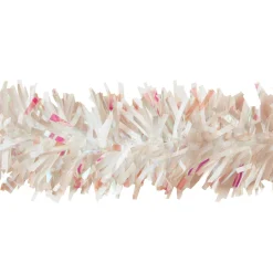 25' White And Pink Novelty Christmas Twist Garland